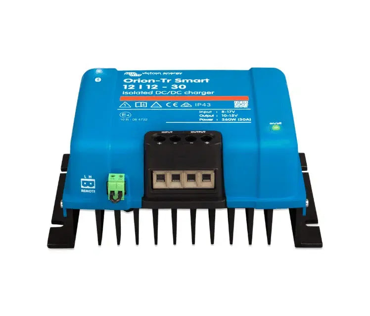Convertidor DC-DC Victron Orion 12/12 30A para baterías auxiliares en campers, autocaravanas y vehículos 4x4.