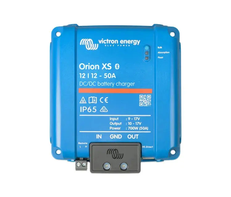 Convertidor Victron Orion XS 12/12 50A aislado para baterías auxiliares en furgonetas camper