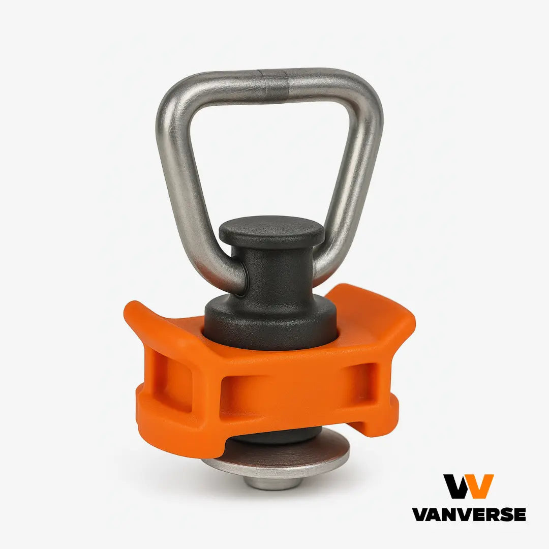 Argolla de anclaje para guía de amarre compatible con cintas, pulpos, mosquetones y ganchos