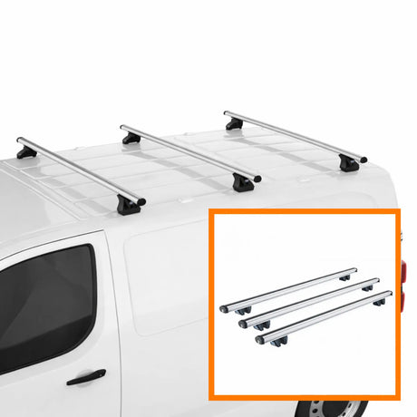 3 barras de techo de aluminio