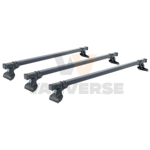 Conjunto de 3 barras de techo de acero para furgoneta
