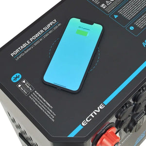 Batería LiFePO4 integrada en la AccuBox con hasta 400 ciclos de carga