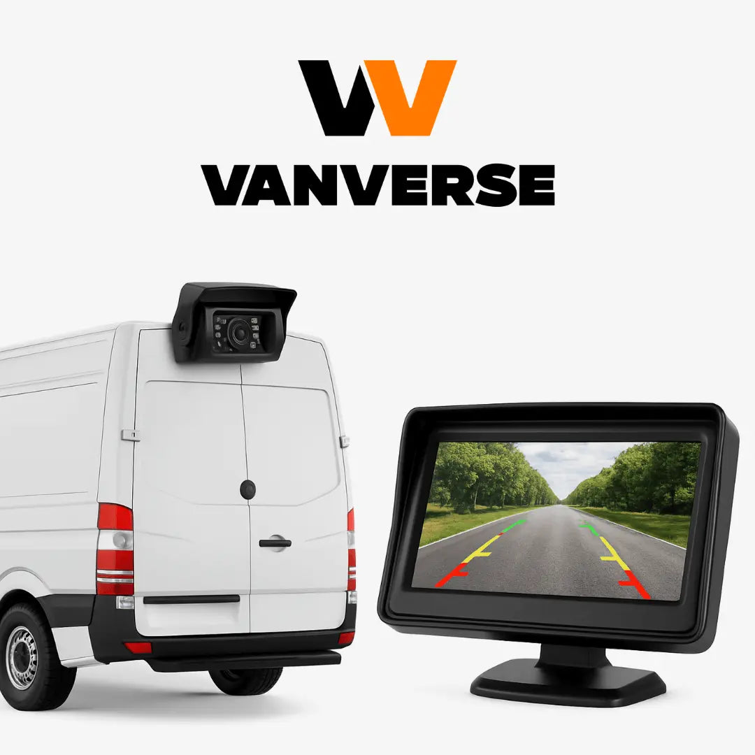 Cámara de marcha atrás ajustable con pantalla de 7 pulgadas