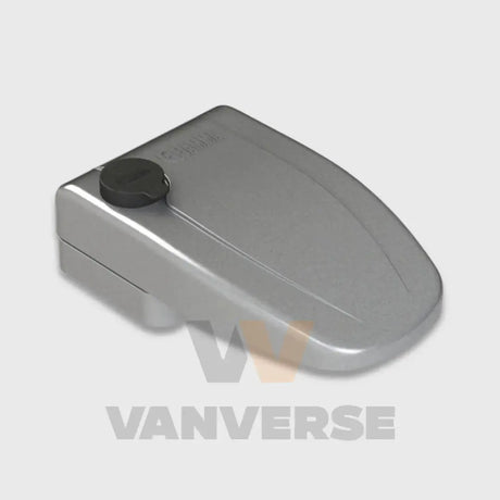 Detalle cierre antirrobo Fiamma en color gris