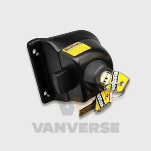 Detalle cierre de cabina con llave HEOSafe para furgonetas Ducato X250-X290, Jumper y Boxer