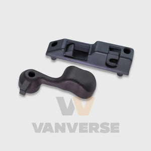 Detalle cierre de seguridad HEOSafe para puerta corredera compatible con modelo Fiat Ducato