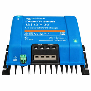 Convertidor DC-DC Orion-Tr Smart 12/12 30A no aislado para baterías auxiliares en campers, autocaravanas y vehículos 4x4