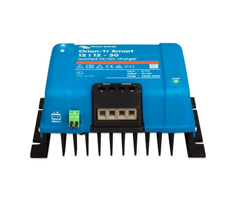 Convertidor DC-DC Victron Orion 12/12 30A para baterías auxiliares en campers, autocaravanas y vehículos 4x4.