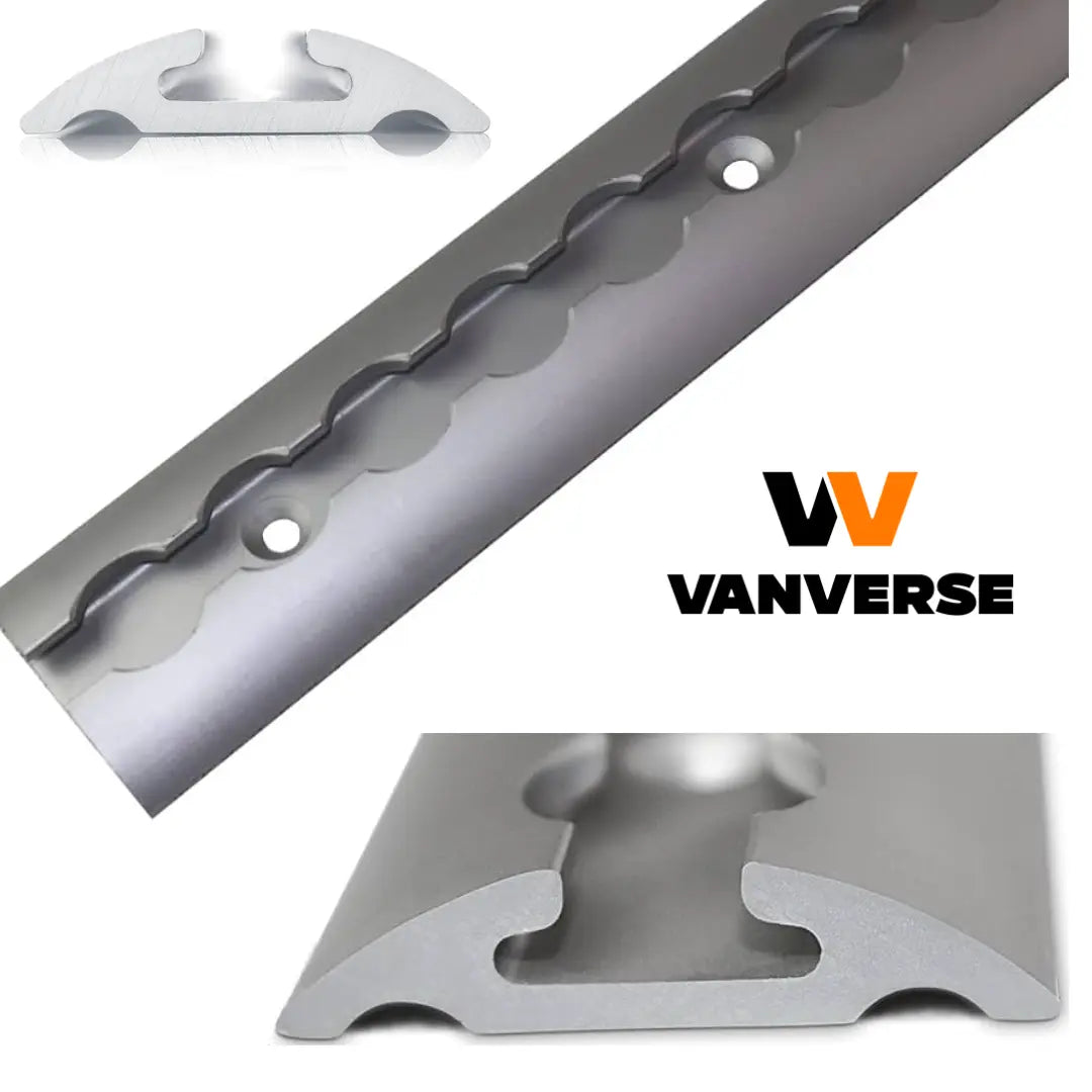 Guía de amarre de carga de aluminio para furgonetas